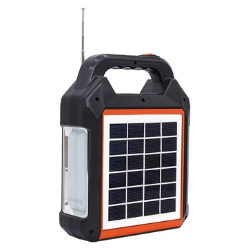 Solar-Powered Portable Radio and Flashlight